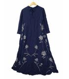 アメリヴィンテージ Ameri VINTAGE 2WAY FLOWER GARDEN DRESS M NAVY(ネイビー) 春秋