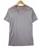 03SS AIDS T-shirt フロッキープリント エイズ Tシャツ S PURPLE(パープル) 春夏