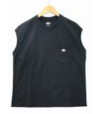 ダントン DANTON POCKET ロゴ刺繍 ノースリーブ Tシャツ 36 BLACK(ブラック) 春夏