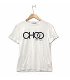 ジミーチュウ JIMMY CHOO 半袖 ロゴプリント クルーネック Tシャツ カットソー ホワイト XXXS