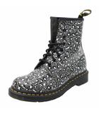 ドクターマーチン DR.MARTENS 24.5/25cm Loud Leopard Smooth ラウドレオパード スムース 8ホール レザーブーツ UK6 GUNMETAL ガンメタル 1460