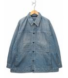 ジースターロウ G-Star RAW US NAVY SHANORAK ウォッシュ加工 デニムジャケット カバーオール XL