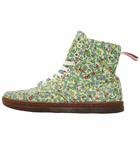 ドクターマーチン DR.MARTENS 25cm フローラル プリント 花柄 キャンバス ハイカット スニーカー UK6 GREEN グリーン