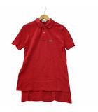 ラコステ LACOSTE IZOD アイゾッド 80~90s ヴィンテージ ロゴ刺繍 半袖 ハーフボタン コットン ポロシャツ S RED レッド