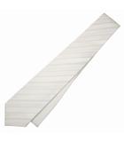 シルク ストライプ ピンドット レギュラータイ ネクタイ WHITE(ホワイト)