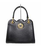 ハナエモリ HANAE MORI ゴールドチェーン フォーマル ハンドバッグ BLACK ブラック