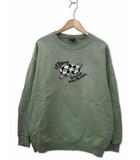 ダイム DIME クルーネック エンブロイダリー スウェット トレーナー L SAGE GREEN(セージグリーン)