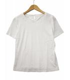 襟元刺繡 半袖 プルオーバー カットソー Tシャツ 9(M) WHITE(ホワイト) 春夏