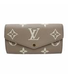 ルイヴィトン LOUIS VUITTON M81049 バイカラー モノグラム・アンプラント ポルトフォイユ・サラ NM ウォレット 長財布