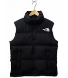 ND91843 NUPTSE VEST ヌプシベスト ナイロン ジップ ダウンベスト L ブラック(K)