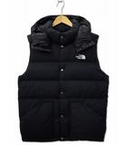 ND92231 CAMP Sierra Vest キャンプシエラベスト フード ダウンベスト M ブラック(K)