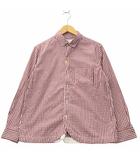 ゴートゥハリウッド GO TO HOLLYWOOD ポケット 長袖 コットン ギンガムチェック シャツ 02 BURGUNDY バーガンディ 1292103