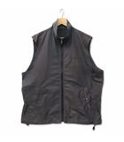 バーバリーゴルフ BURBERRY GOLF ジップアップ ドローコード ナイロンベスト ゴルフウェア チャコールグレー  L