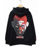  SAPEur×Nine Rulaz Line サプール×ナインルーラーズ プリント スウェット プルオーバー パーカー L BLACK(ブラック)
