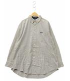 チャップス CHAPS RALPH LAUREN ポケット 長袖 ボタンダウン チェックシャツ XL BEIGE × RED ベージュ × レッド