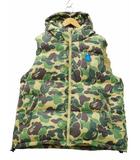 アベイシングエイプ A BATHING APE 2025AW ABC CAMO DOWN VEST エービーシー カモ 迷彩柄 ダウンベスト 2XL GREEN グリーン 1L80144310