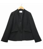 ステュディオス STUDIOUS 比翼ボタン シングル ジャケット 1 ブラック