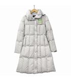 フード付き ダウンコート ライトグレー 36 (S)