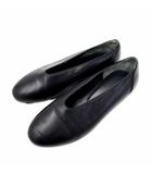 ヨーガンレール JURGEN LEHL レザー スリッポン ローヒール パンプス 22.5 ブラック