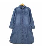 ルノンキュール Lugnoncure コットン デニム シャツ ワンピース M インディゴ