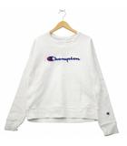 チャンピオン CHAMPION サガラ刺繍 クルーネック リバースウィーブ スウェット トレーナー L WHITE ホワイト