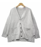 アースミュージック&エコロジー EARTH MUSIC & ECOLOGY Vネック 起毛 ニット カーディガン F グレー