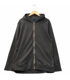 グッドオン GOOD ON 製品染め ジップアップ コットン フーディ パーカー L BLACK ブラック