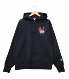 チャンピオン CHAMPION IUP ハーフジップ 裏毛 プルオーバー パーカー M BLACK ブラック