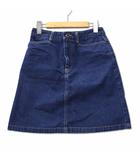 オリーブデオリーブ OLIVE des OLIVE コットン デニム 台形 スカート インディゴ