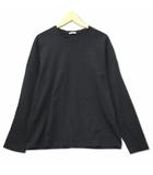 ジーユー GU コットン 長袖 ロンTシャツ カットソー L ブラック