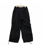オムニゴッド OMNIGOD MILITARY OVER PANTS リップストップ ミリタリー オーバーパンツ 3 BLACK ブラック 53-224S