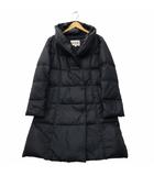 ロペ ROPE ボタンアップ Vネック ダウンコート 38 BLACK ブラック GGO-4106-B