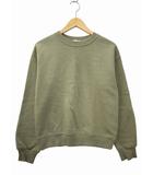 ジーユー GU スウェット プルオーバー (長袖) S OLIVE(オリーブ) 秋冬