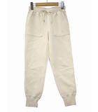 ジーユー GU 裏起毛 スウェット イージー パンツ S NATURAL(ナチュラル) 秋冬