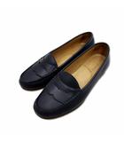 レザー ペニーローファー 36 1/2(22.5-23cm相当) ネイビー