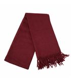 フリンジ アルパカ マフラー BURGUNDY バーガンディ