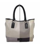 キャンバス 斜めストライプ トートバッグ MULTICOLLAR(マルチカラー)