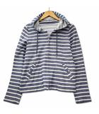 キャラオクルス CARA O CRUZ レリアン コットン ボーダー フルジップ パーカー 9 ネイビー