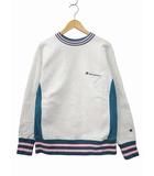 チャンピオン CHAMPION 90’s リバースウェーブ ウォームアップ ロゴ刺繍 裏起毛 スウェット トレーナー L LIGHTGRAY(ライトグレー) 秋冬
