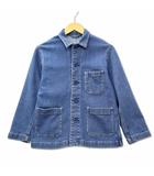 ユニクロ UNIQLO ジャージー リラックス デニム ジャケット 140 インディゴ