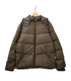 フィラ FILA 大きいサイズ 5L FM2955 リブ付き フード ダウンジャケット ブラウン 5L