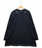 ナイキ NIKE W NSW SWSH GX LS DRSS ロゴプリント 長袖 クルーネック コットン Tシャツ XL BLACK ブラック DD5623-010