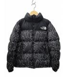 ザノースフェイス THE NORTH FACE ND92336 Novelty Nuptse Jacket ノベルティーヌプシジャケット ナイロン ジップ ダウンジャケット S ブラックツリーパーク(KB)