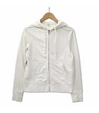 ユニクロ UNIQLO スウェットフルジップパーカ 長袖 無地 裏毛 オフホワイト S