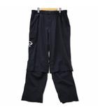 裾レイヤード ナイロン パンツ ゴルフ 52 ブラック