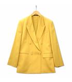 金ボタン ダブル ピークドラペル ブレザー テーラードジャケット マスタード 11AR