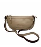 ダコタ Dakota ロゴ型押し レザー ジェントリー ショルダーバッグ ベージュ