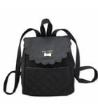 ハッシュアッシュ HusHusH スカラップ キルティング リュック バッグ ブラック