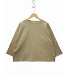 オムニゴッド OMNIGOD 8/天竺 ボートネック マニッシュシャツ ロンT Tシャツ F BEIGE(ベージュ) 春秋