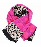 クリスチャンディオール Christian Dior レオパード シルク ストール PINK/LEO(ピンク/レオ)